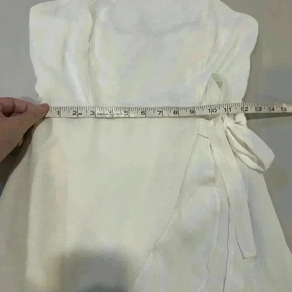 Altar’d State White Spaghetti Strap Dress Size Medium - Picture 5 of 6